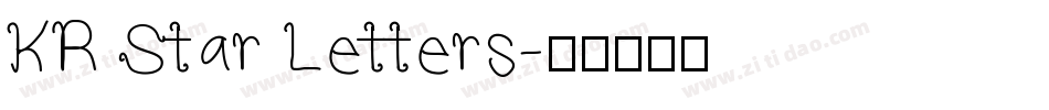 KR Star Letters字体转换
